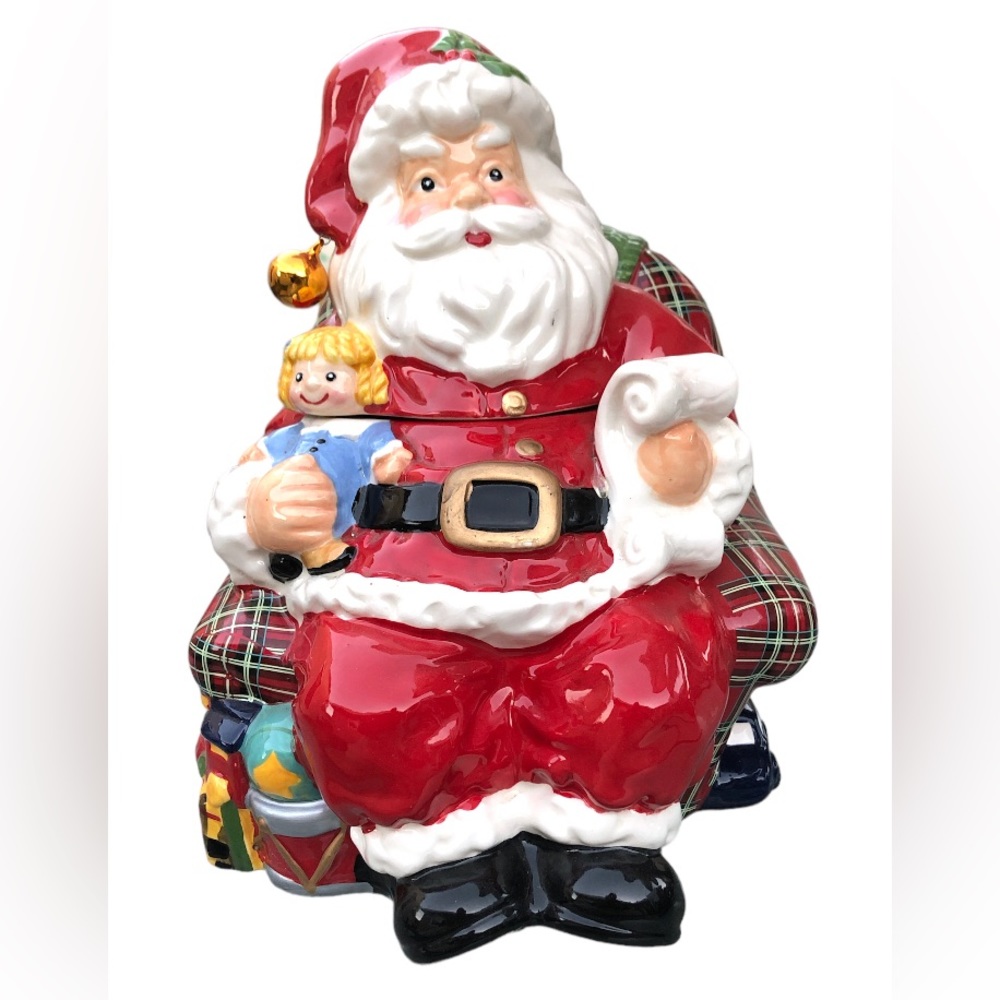 Jeffrey Banks For David’s Cookies A Bite Above the Rest Santa Cookie Jar